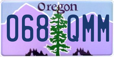 OR license plate 068QMM