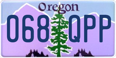 OR license plate 068QPP