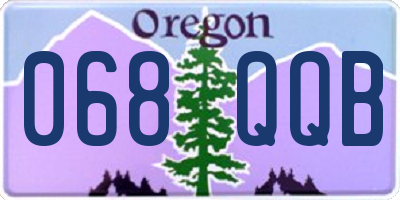 OR license plate 068QQB