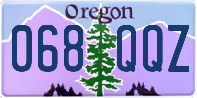 OR license plate 068QQZ