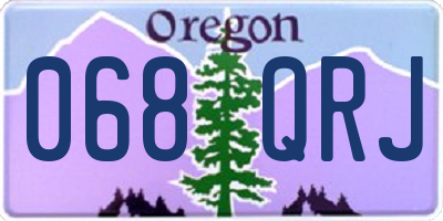 OR license plate 068QRJ