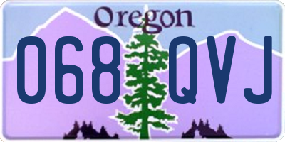 OR license plate 068QVJ