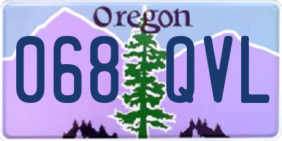 OR license plate 068QVL