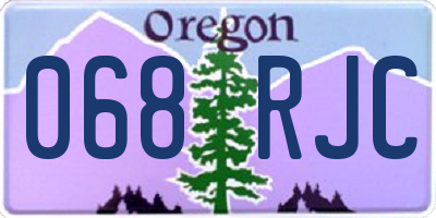 OR license plate 068RJC