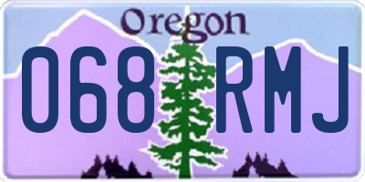 OR license plate 068RMJ