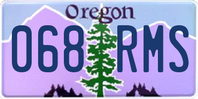 OR license plate 068RMS