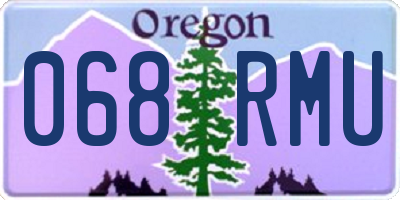 OR license plate 068RMU