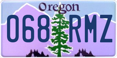 OR license plate 068RMZ