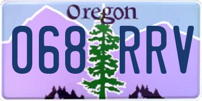 OR license plate 068RRV