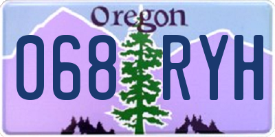 OR license plate 068RYH
