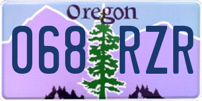 OR license plate 068RZR