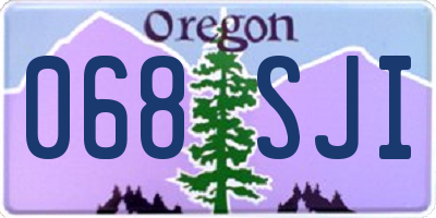 OR license plate 068SJI