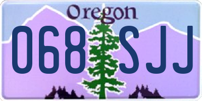 OR license plate 068SJJ