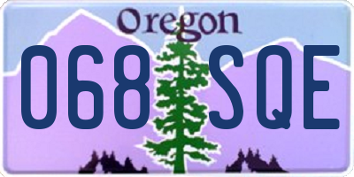 OR license plate 068SQE