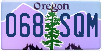 OR license plate 068SQM