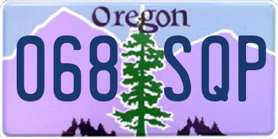 OR license plate 068SQP