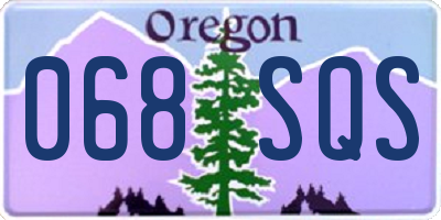 OR license plate 068SQS