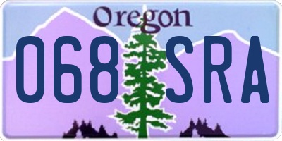 OR license plate 068SRA