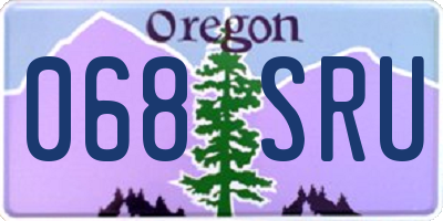 OR license plate 068SRU