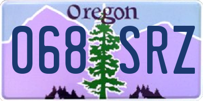 OR license plate 068SRZ