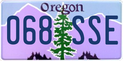 OR license plate 068SSE