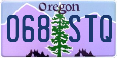 OR license plate 068STQ