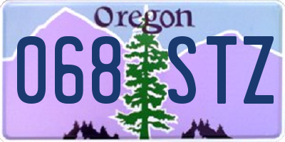 OR license plate 068STZ