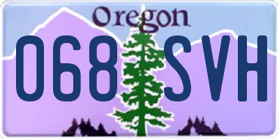 OR license plate 068SVH