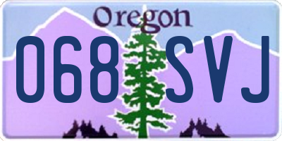 OR license plate 068SVJ