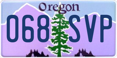 OR license plate 068SVP