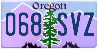 OR license plate 068SVZ
