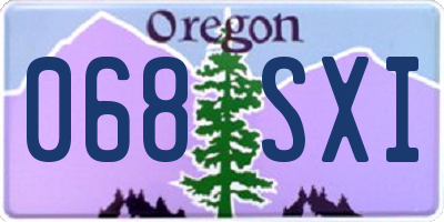 OR license plate 068SXI
