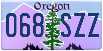 OR license plate 068SZZ