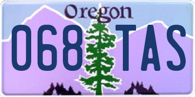 OR license plate 068TAS