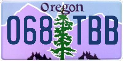 OR license plate 068TBB
