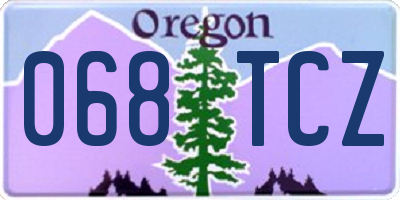 OR license plate 068TCZ