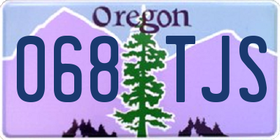 OR license plate 068TJS