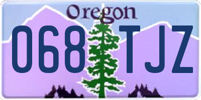 OR license plate 068TJZ