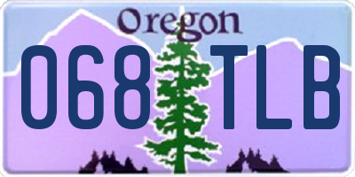 OR license plate 068TLB