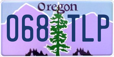 OR license plate 068TLP