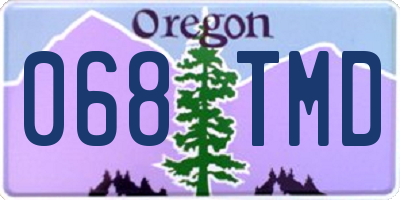OR license plate 068TMD