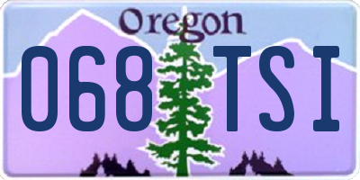 OR license plate 068TSI