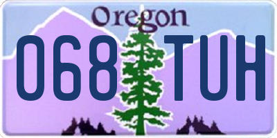 OR license plate 068TUH