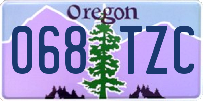 OR license plate 068TZC