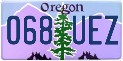OR license plate 068UEZ