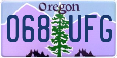 OR license plate 068UFG