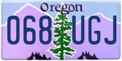 OR license plate 068UGJ