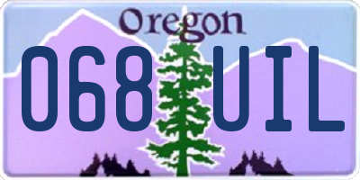 OR license plate 068UIL