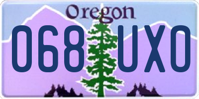 OR license plate 068UXO