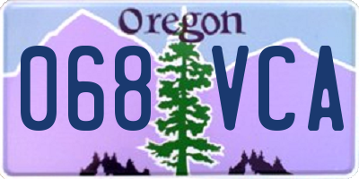OR license plate 068VCA